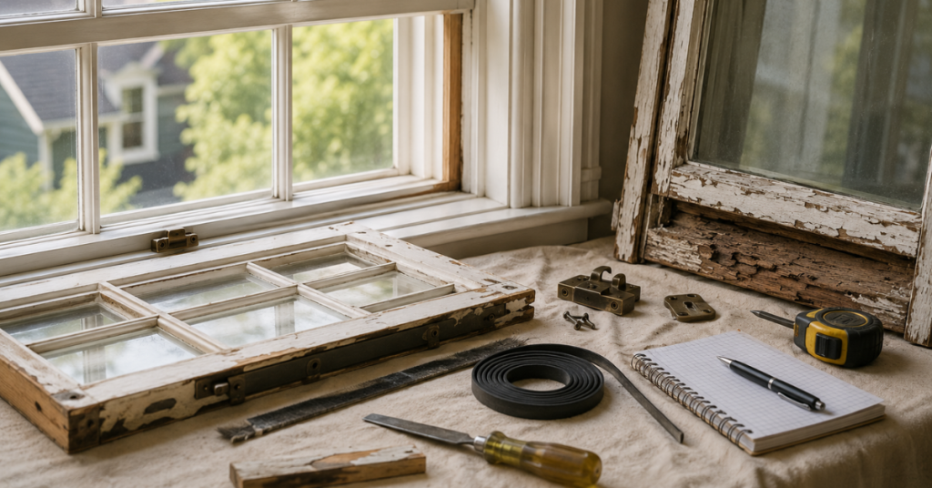 Window parts and tools